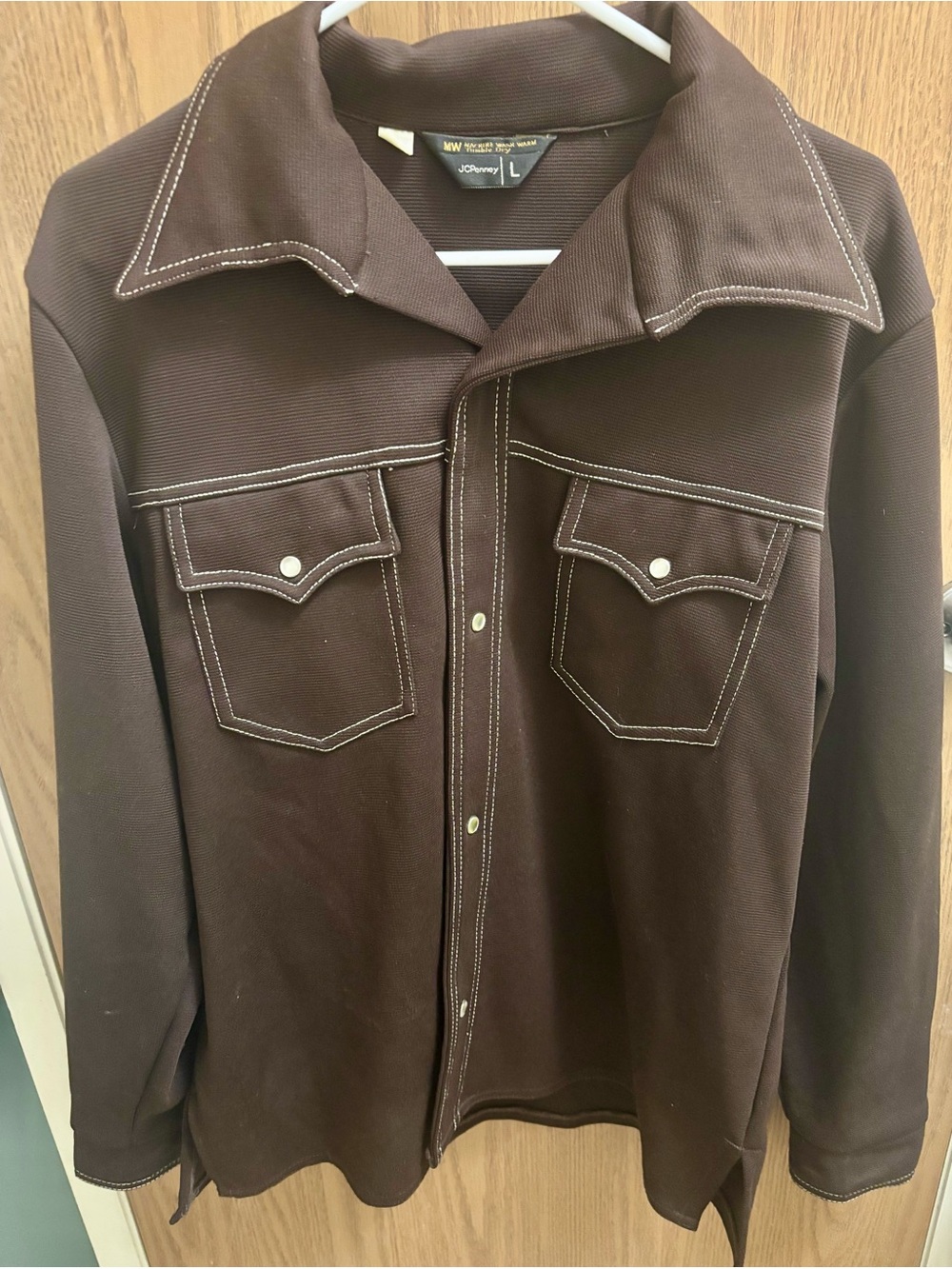 Vintage 1970s JCPenney Western Pearl Snap Shirt Jacket